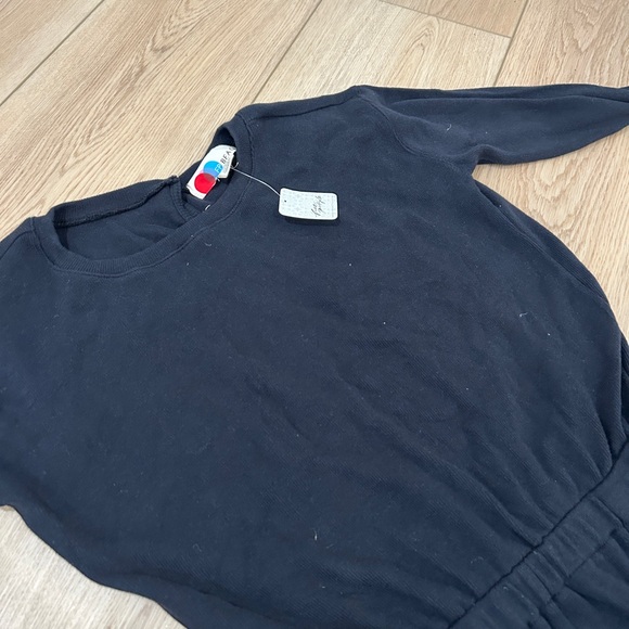 Free People Black Long Sleeve Romper - Picture 4 of 6